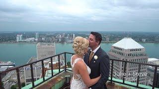 The Guardian Building Downtown Detroit Wedding | Julie + Steve Trailer