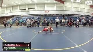 2024 Kids Folkstyle Nationals: Vincent Obregon vs James Crisman: 53 Ibs 10U Semifinals