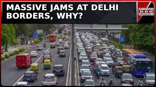 Massive Jams At Delhi-Noida Borders Ahead Of UP Farmers' March To Parliament | English News