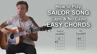 How to Play SAILOR SONG by Gigi Perez on Guitar | CAPO & NO CAPO/EASY CHORDS/PLAYTHROUGH