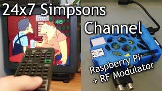 My private 24x7 cable channel (Raspberry pi + RF modulator)