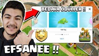 YENİ ARKA PLAN + BEDAVA ÖDÜLLER ALDIM !!  Clash Of Clans