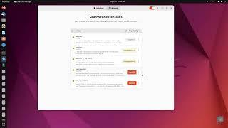 Gnome Extension Manager app on Ubuntu 22.04