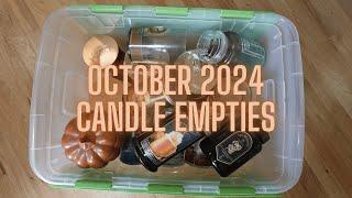 October 2024 Candle Empties!