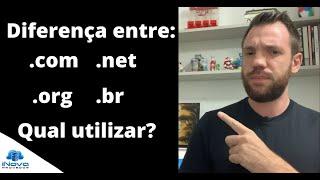 Diferença entre .com, .net, .org e .br. Qual utilizar?