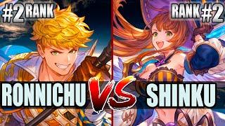 GBVSR  Ronnichu (Vane) vs Shinku (Beatrix)  High Level Gameplay