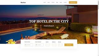 Website Marian -  Modern Hotel Website Template Design 2020 - CodeBox