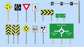 Roundabout signs