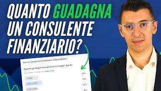 Quanto guadagna un consulente finanziario?