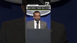 FBI Director Kash Patel talks tough on illegal immigration at Department of Justice