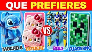 ¿Qué Prefieres?  Elige Tu MATERIAL ESCOLAR ️ ESCURIOSO QUIZ