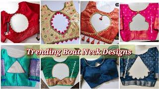 Best 50|| boat neck design || blouse designs new model || blouse design || blauj dizain