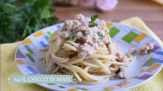 Spaghetti al tonno in bianco ricetta primo veloce senza pomodoro | Il chicco di mais