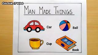 Man made Things | Man made Things Drawing | Man made Things Drawing easy