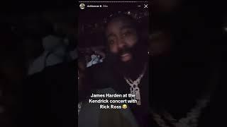 James Harden at the Kendrick Lamar concert  #shorts