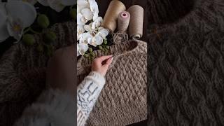Жгут спицями #knitting #crochet #knit #sweaterdesign #handmade #shorts #cardigan #knitpattern