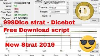 999dice.com script v5 playing -  dicebot script - Free download