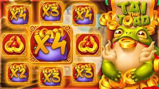 7 MULTIS In ONE SPIN On TAI THE TOAD SLOT!! (1000 SPINS)