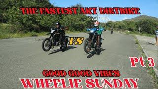 who has the faster AKT DIRTBIKE - Wheelie Sunday | Storyboy Vlogs