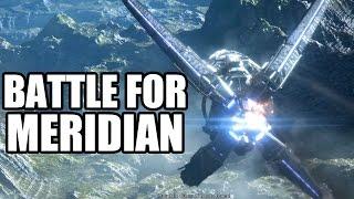 MASS EFFECT ANDROMEDA - Battle for Meridian - Spaceship Fight Scenes