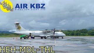 AIR KBZ Flight Experience:K7842 Heho to Mandalay to Tachileik