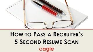 Make Your Resume Pass a Recruiter's 5-Second Scan