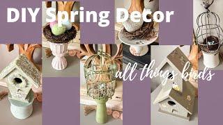 DIY Spring Decor from Thrifted Items | Birdcages, Birdhouses & Nests