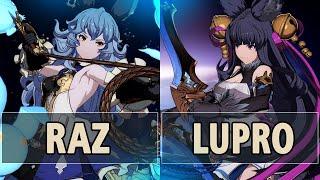 GBVSR:Raz (Ferry) Vs Lupro (Yuel)| High Level Gameplay.