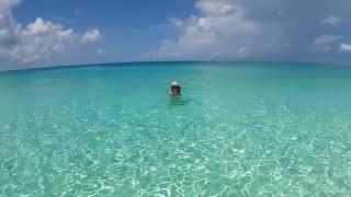 Ash relaxing in the water @Grace Bay Beach. Turks & Caicos