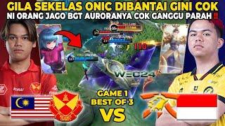 SEKELAS ONIC DIBANTAI GINI COK !! NI ORG JAGO BGT AURORANYA GANGGU PARAH - INDO VS MALAY GAME 1