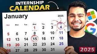 OFF CAMPUS Internship Calendar 2025 | Which company hires when OFF CAMPUS?