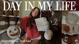 FALL VLOG  cozy fall target shopping & book haul!