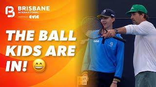 Barty & Rafter swap the ball kids in to play doubles! | Wide World of Sports