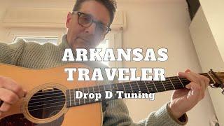 Arkansas Traveler in D Major and D Minor | Drop D Guitar Playing