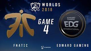 Worlds 2018 - 1/4 - FNC vs EDG - Game 4