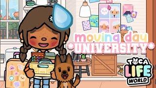 Moving To My New Dorm!  || voiced  || Toca Life World 