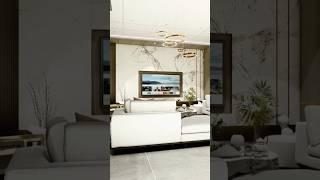 Living Area Interior Design| Couch| TV Unit