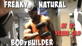 FREAKIEST NATURAL BODYBUILDER | Quinton Eriya posing before he was an IFBB Pro