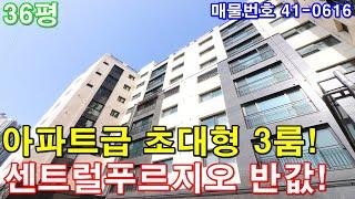 [시흥시신축빌라] 분양 36평 신천역세권 아파트급 초대형3룸 시흥센트럴푸르지오아파트 반값에 그냥 가져가세요