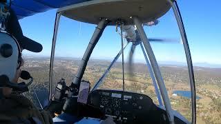 Thruster Ultralight pilot that can talk flys to Tunbridge in Tasmania!