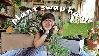 Plant Swap Haul & Repot w Me!