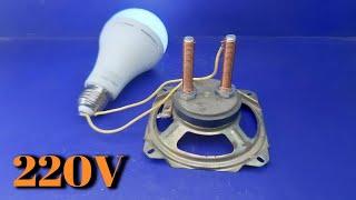 Electric Free Energy Generator 100% Using Magnet In Speaker