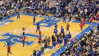 Kentucky takes the floor in front of packed Rupp Arena before Kansas game (January 28th, 2023)