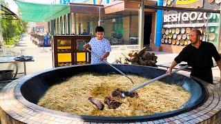 UZBEKISTAN! I COOK PILAF IN THE PILAF CENTER IN TASHKENT.