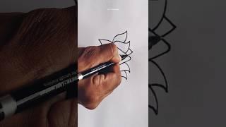 Lotus Drawing  / #shortsvideo #viral #drawing #trending