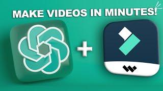 CHATGPT + FILMORA 12 | CREATE YOUTUBE VIDEOS IN MINUTES USING CHATGPT & FILMORA