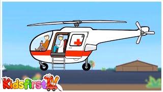 Big Construction: helicopter. Kids' cartoon.