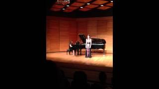 Chelsea and Lois perform concert arias by Mozart