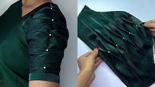 Trending sleeve design cutting and stitching| blouse sleeves design| बाजू का डिजाइन sleeves design|