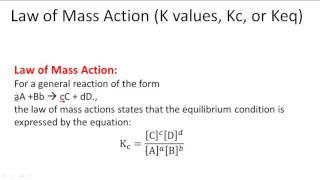 Law of Mass Action